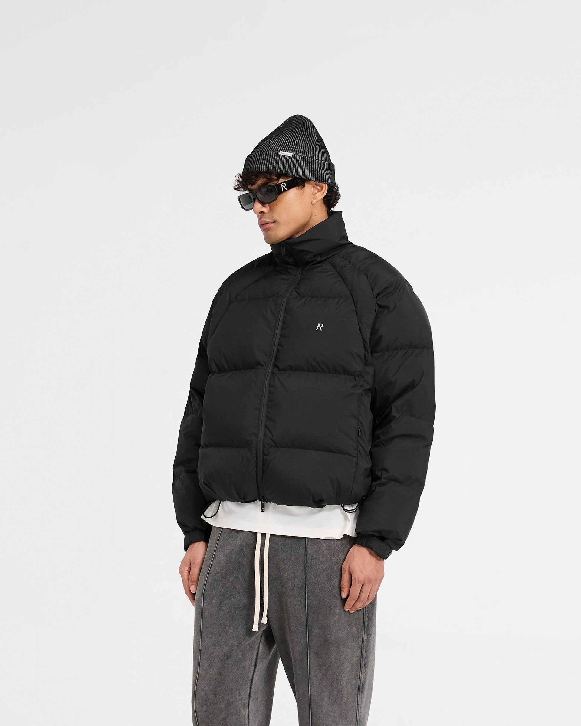 Black Funnel Neck Puffer Jacket - Winter Warm Coat for Women | Perfect for Cold Weather, Outdoor Activities & Casual Style