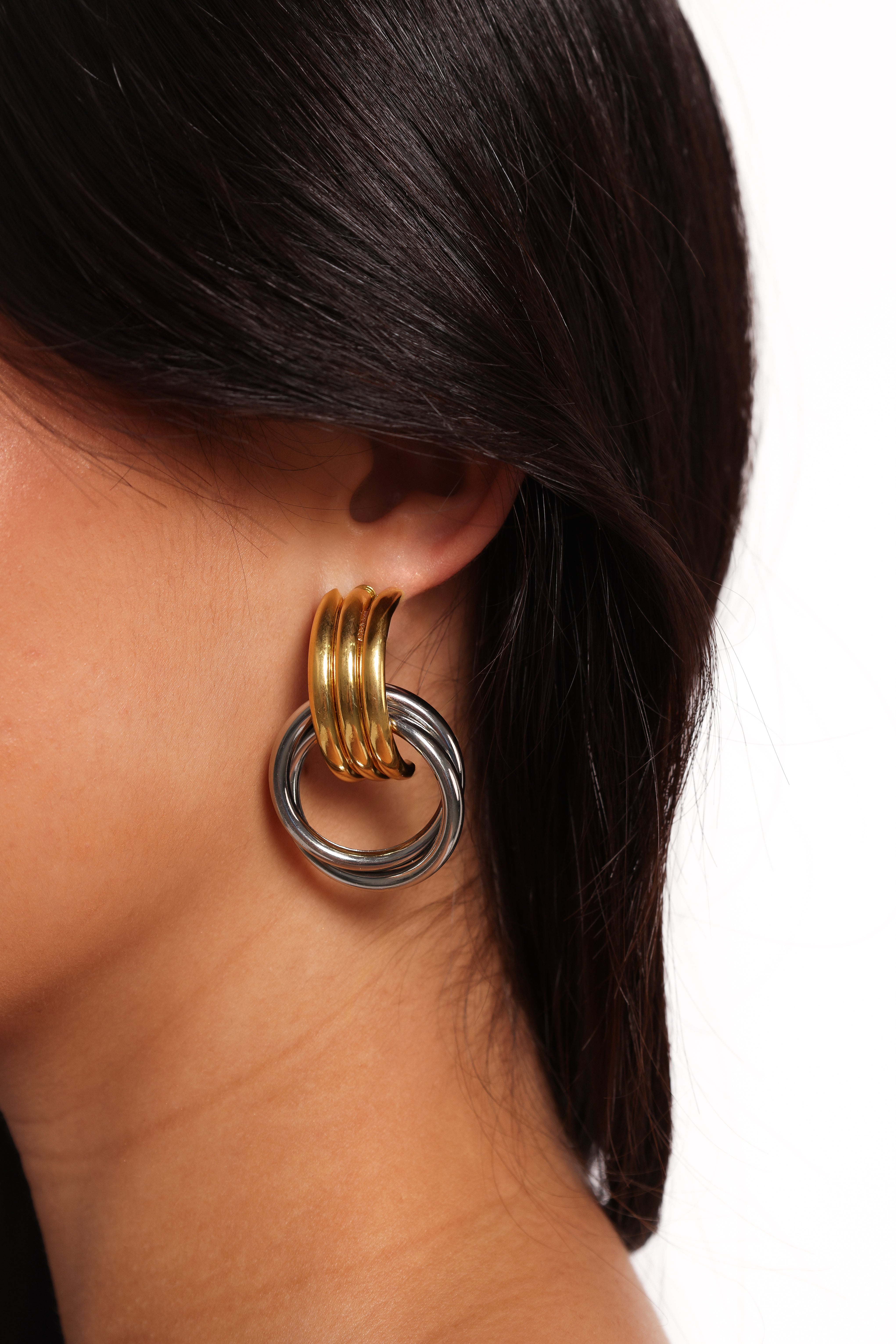 Cyra Elegant Gold & Silver Earrings for Women - Perfect for Parties, Weddings & Everyday Wear