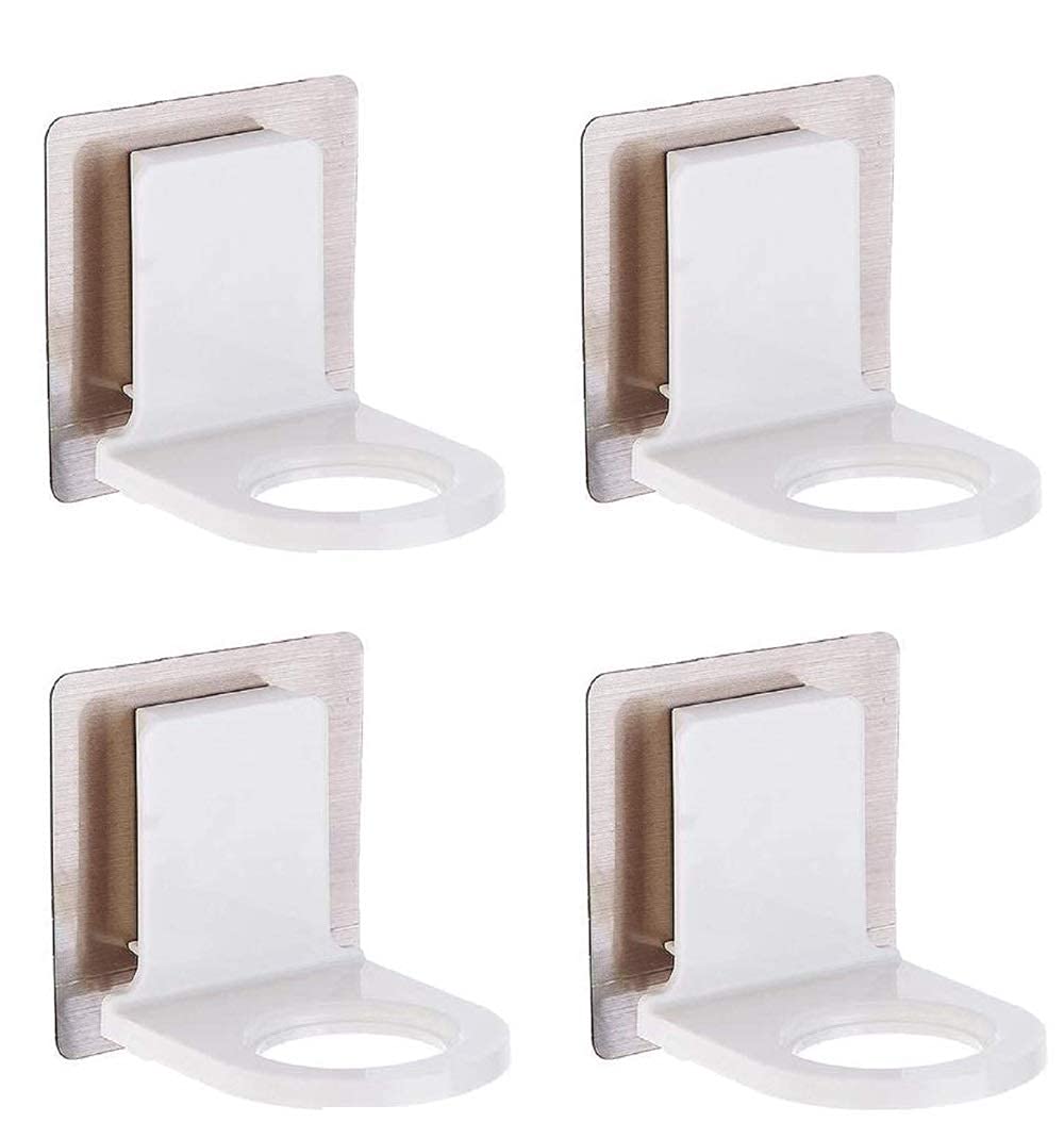 SQUICKLE 2-Pack Wall Mounted Bottle Hook Holder - Self Adhesive Suction Cup Hook for Shampoo, Hand Soap & Sanitizer Dispensers - Strong Sticky Magic Sticker for Bathroom, Kitchen & Shower Organization (Perfect for Small Spaces & Clutter-Free Home)