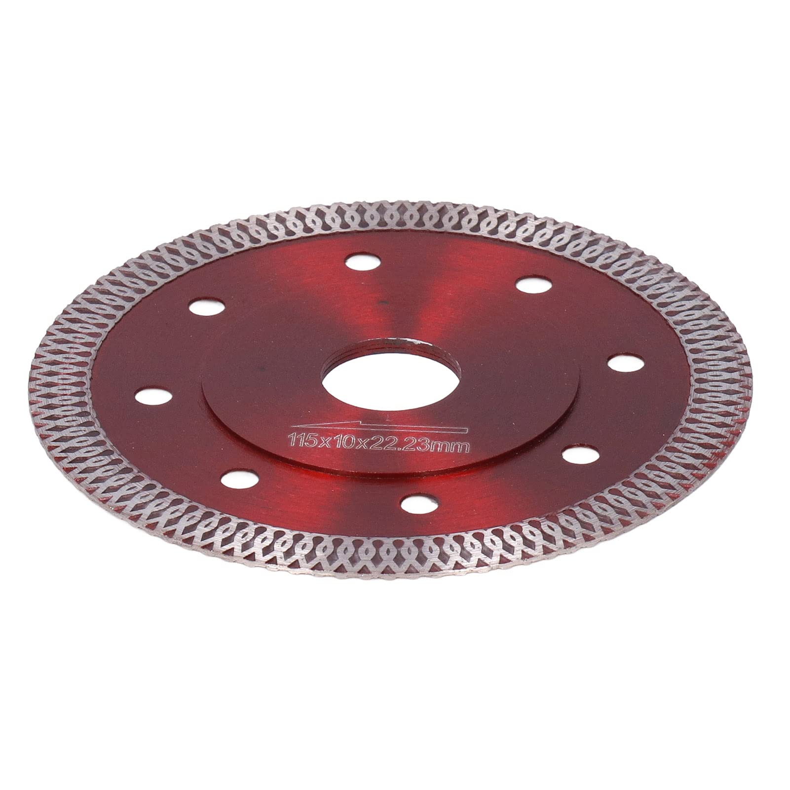 Premium 22.23mm ID Cutting Wheel - Diamond Saw Blade for Dry/Wet Cutting Granite, Marble & Stone (Red) - Perfect for Tile Installation, Masonry Work & DIY Home Renovation Projects