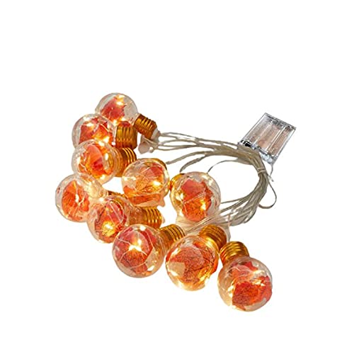 Maple Leaf String Lights - 10 LED 4M Artificial Garland Fairy Lights for Outdoor & Indoor Decor - Perfect for Halloween, Thanksgiving, Christmas Party, Wedding, Garden, and Home Decoration