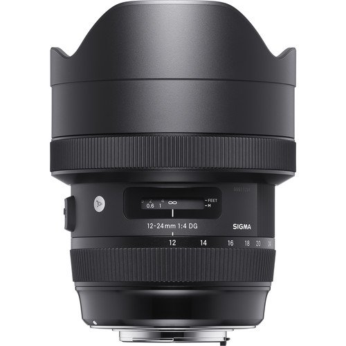 Sigma 12-24mm f/4 DG HSM Art Lens for Nikon F Mount - Ultra Wide Angle Zoom Lens with Cleaning Kit, Tripod & 32GB SD Card - Perfect for Landscape, Architecture and Interior Photography