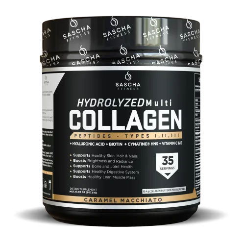 Hydrolyzed Collagen Powder by Sascha Fitness - Premium Collagen Supplement for Skin, Hair & Joint Health - Ideal for Smoothies, Coffee & Post-Workout Recovery