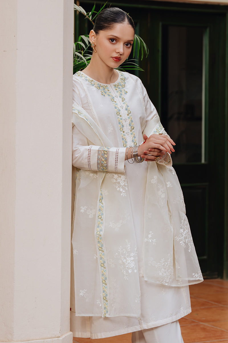 MOON FLOWER 2-Piece Ethnic Outfit Set (Embroidered Top & Dupatta Scarf) for Women | Boho Chic Indian Kurti & Shawl | Perfect for Festivals, Weddings & Cultural Events