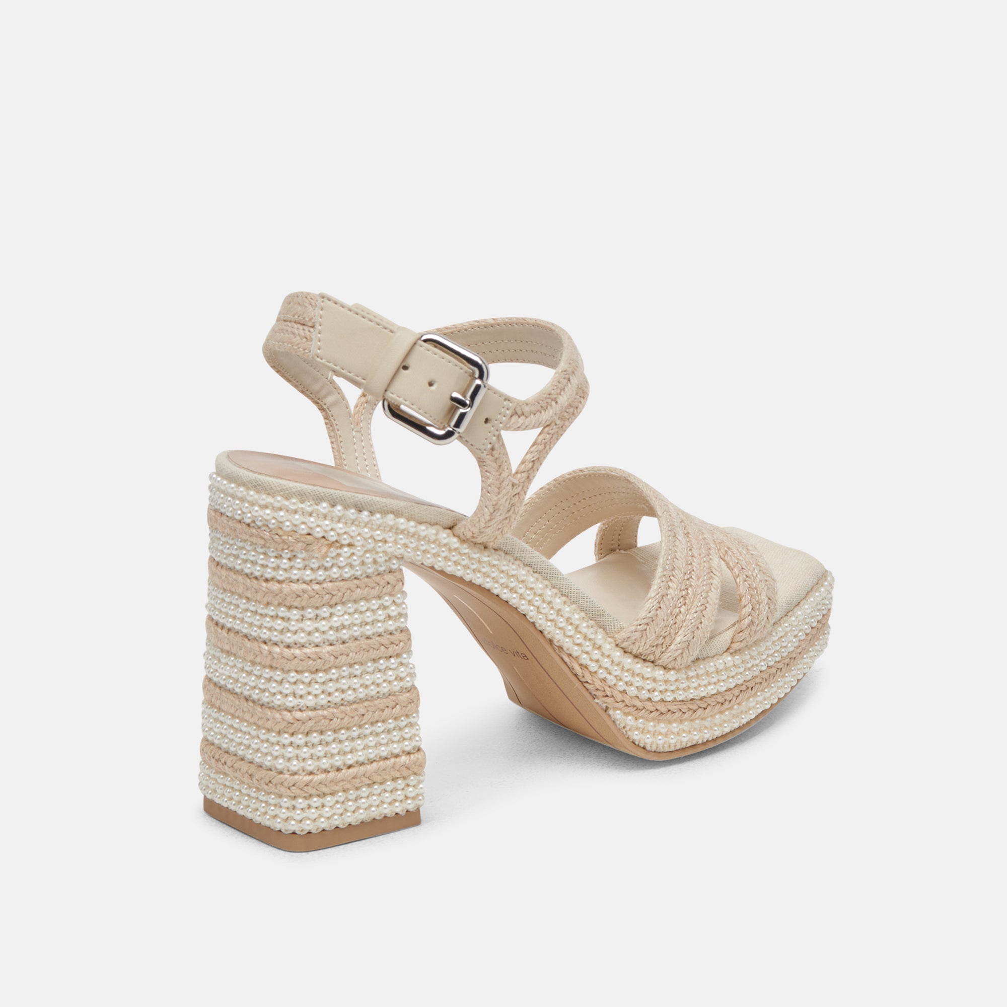 ANIRA Pearl Heels for Women - Ivory Pearl Embellished High Heels | Elegant Wedding Shoes, Prom Night, Evening Party & Special Occasions