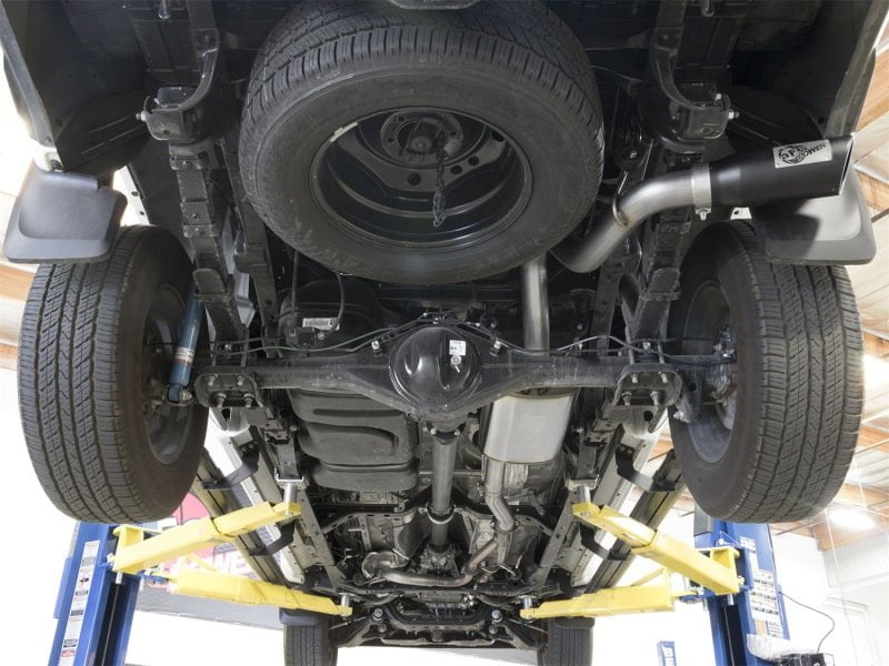 aFe MACHForce XP Cat-Back Exhaust System with Black Tips for 2016 Toyota Tacoma V6 3.5L - Performance Upgrade for Off-Road & Street Driving