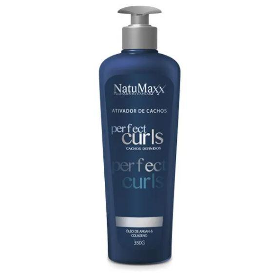 Anti-Frizz Perfect Curls Argan Oil & Collagen Hair Styler - 350g Nourishing Finisher by Natumaxx | For Smooth, Defined Curls & Frizz Control at Home or Salon