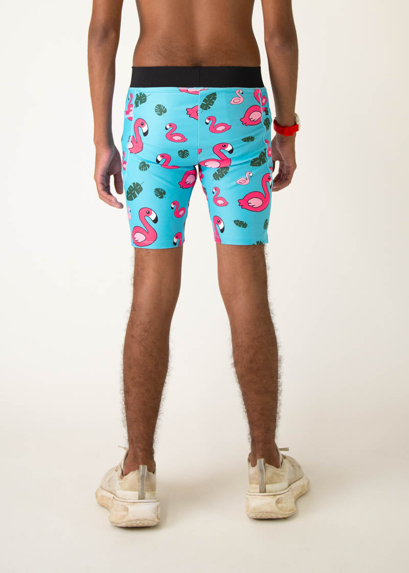 Men's Blue Flamingo Print 8