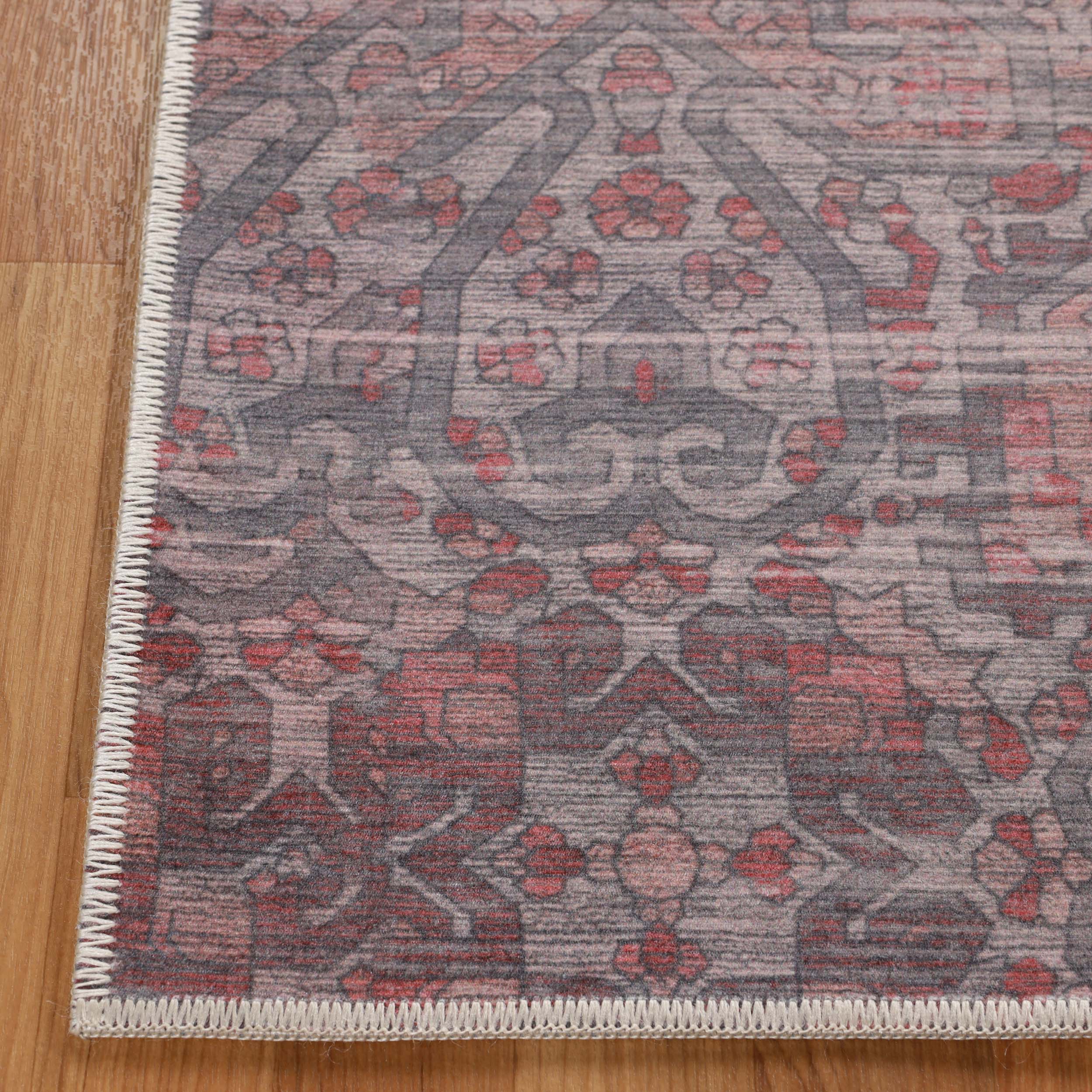 Boho Non-Slip Washable Indoor Area Rug - Soft Machine Washable Runner for Living Room, Bedroom, Dorm & Home Decor