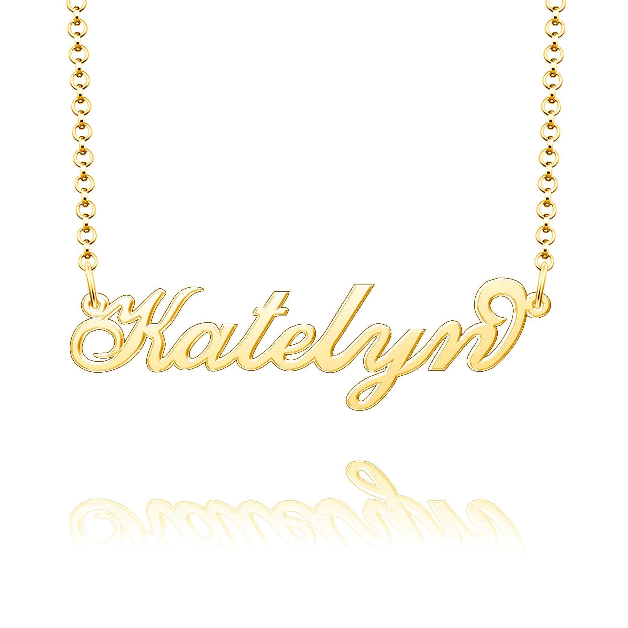 Personalized Katelyn Name Necklace - Custom Name Pendant Jewelry for Women | Elegant Layering Necklace for Date Night, Anniversary Gift & Everyday Wear