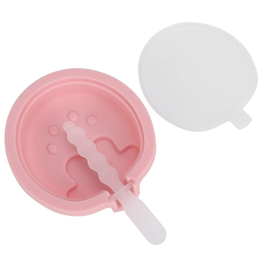 Strawberry Shaped Ice Cube Tray with Lid - DIY Ice Cream Maker for Summer Drinks, Cocktails, and Party Desserts - BPA Free Silicone Mold for Home and Kitchen Use