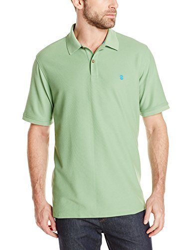 IZOD Men's Regular Fit Performance Short Sleeve Solid Polo Shirt - Moisture Wicking & Breathable for Golf, Work & Casual Wear | Machine Washable & Durable Fabric