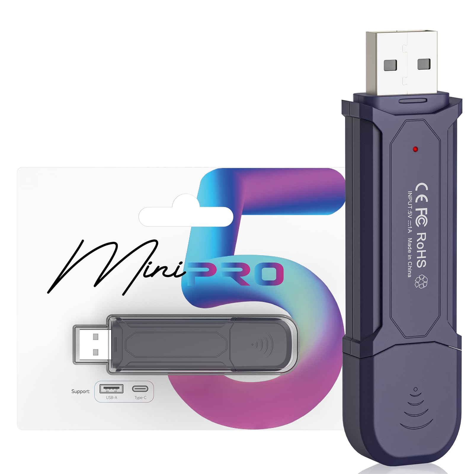 2025 Upgraded Wireless CarPlay Adapter for iPhone & Android - Convert Wired to Wireless with Dual USB-C/USB Ports, Low Latency - Compatible with Cars 2016-2025 & iOS/Android 10+ - Perfect for Hands-Free Driving & Seamless Music Streaming
