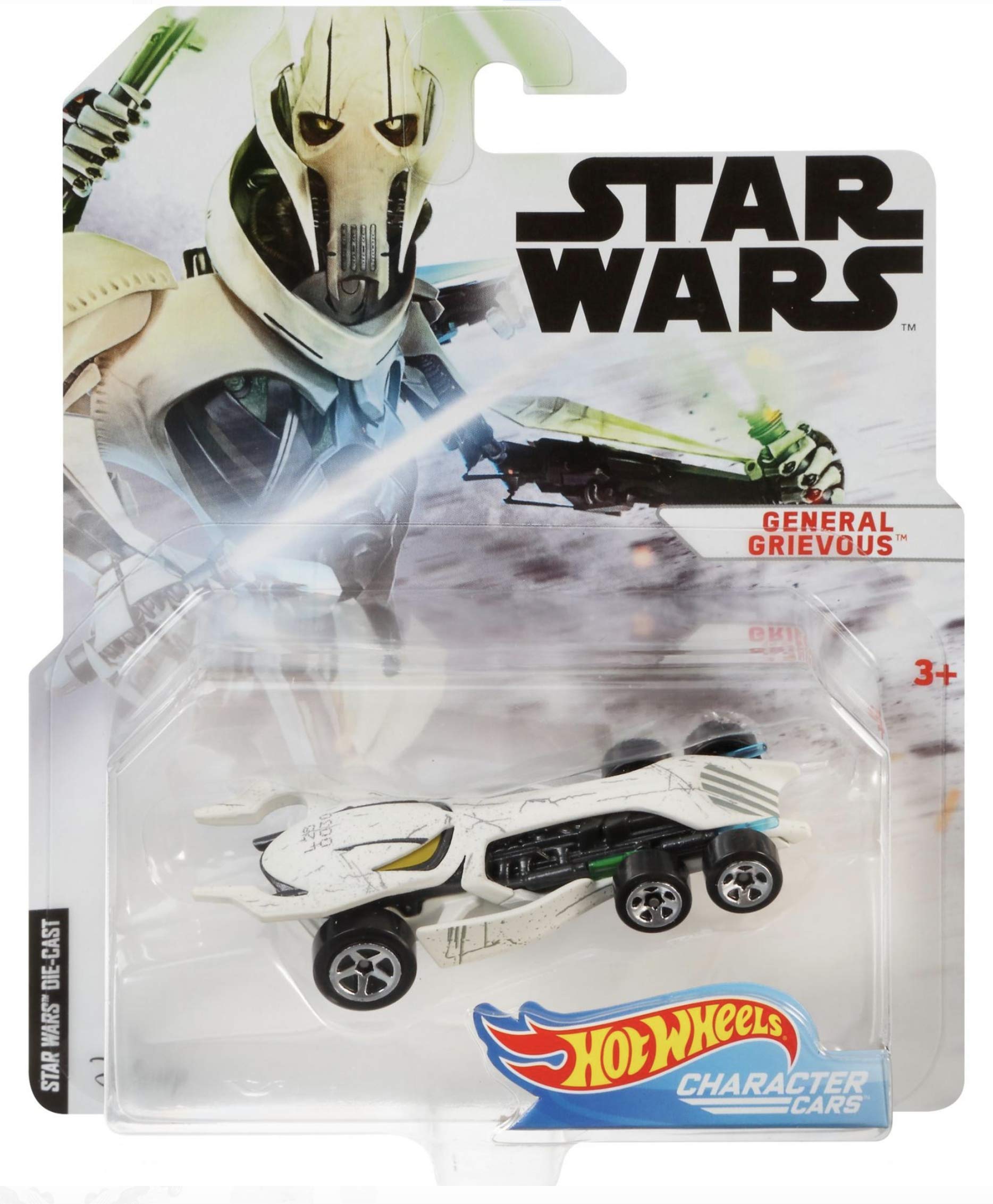Hot Wheels Star Wars General Grievous Character Car - Die-Cast Vehicle Toy for Kids & Collectors - Perfect for Playtime, Display & Star Wars Themed Parties