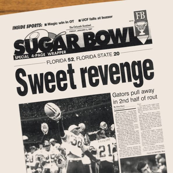 Personalized College Football Newspaper History Book - A3 Large Deluxe Hardcover for Fans, Alumni & Students | Unique Keepsake Gift for Graduation, Game Day & Memorabilia Collection