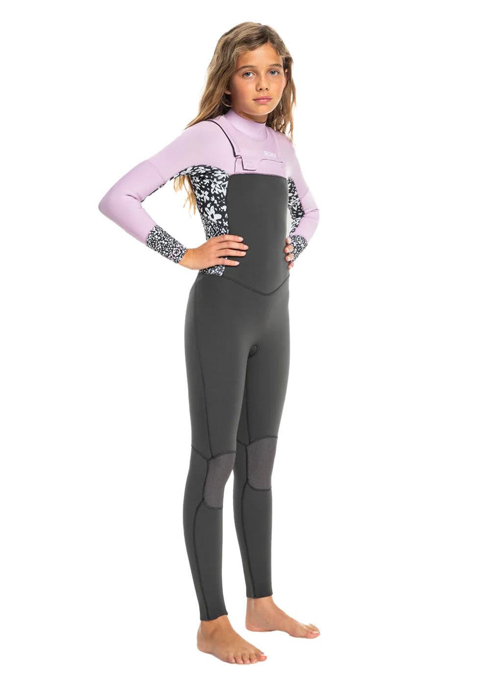 Roxy Girls Swell Series 3/2mm GBS CZ Steamer Wetsuit - Youth Full Body Neoprene Surfing Suit for Cold Water - Perfect for Surfing, Paddleboarding & Water Sports