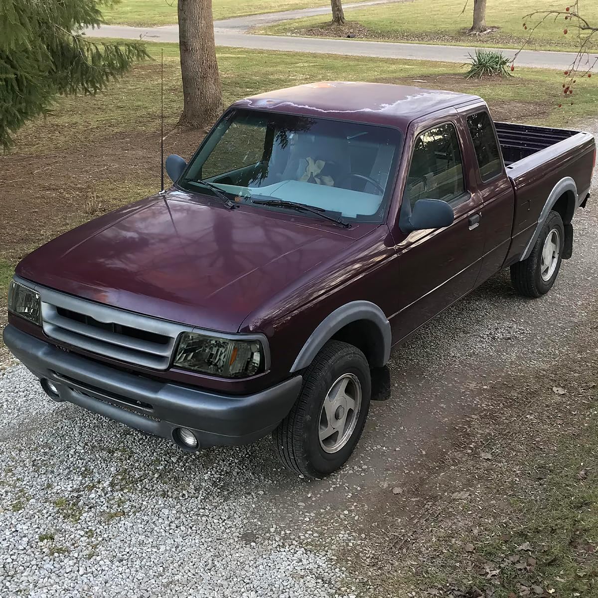 Spec-D Tuning Smoke Headlights & Corner Lights - Compatible with 1993-1997 Ford Ranger (Left & Right Pair) - Headlight Lamp Assembly for Improved Night Visibility & Aggressive Styling