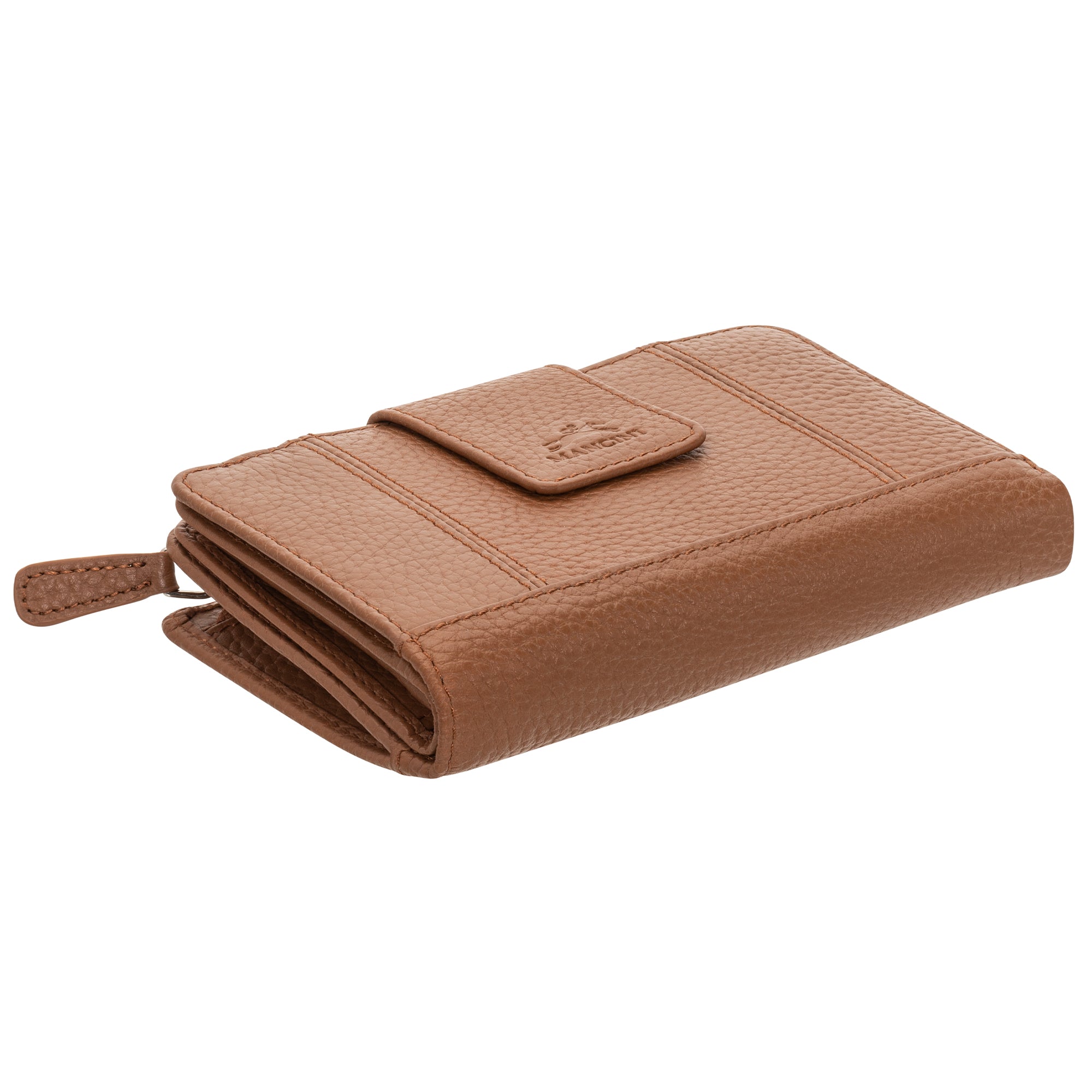 Mancini PEBBLE RFID Blocking Medium Clutch Wallet for Women - Slim Card Holder with Zipper Pocket for Credit Cards, Cash & ID - Perfect for Travel, Shopping & Night Out