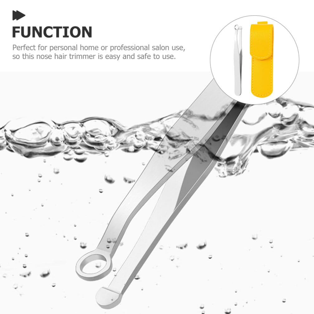 Beavorty Professional Nose Hair Trimmer Set - Stainless Steel Nose Hair Tweezers & Clippers for Men & Women - Painless Nasal Hair Removal Tool for Grooming, Eyebrow & Eyelash Trimming - Perfect for Travel & Daily Personal Care