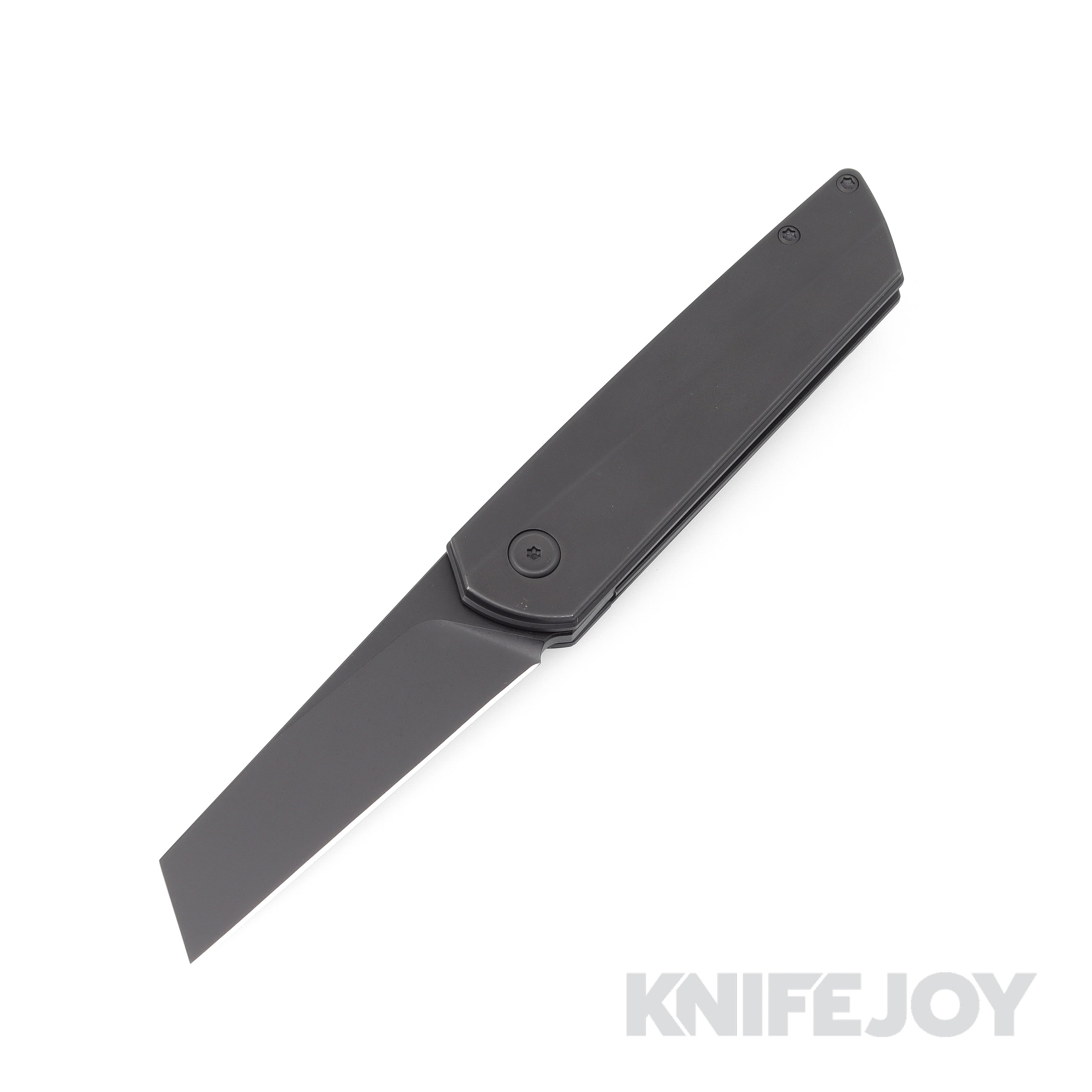 Brian Brown Knives Finch Liner Lock Pocket Knife - M390 PVD Coated Blade & Black Titanium Handles - EDC Folding Knife for Outdoor, Camping & Everyday Carry