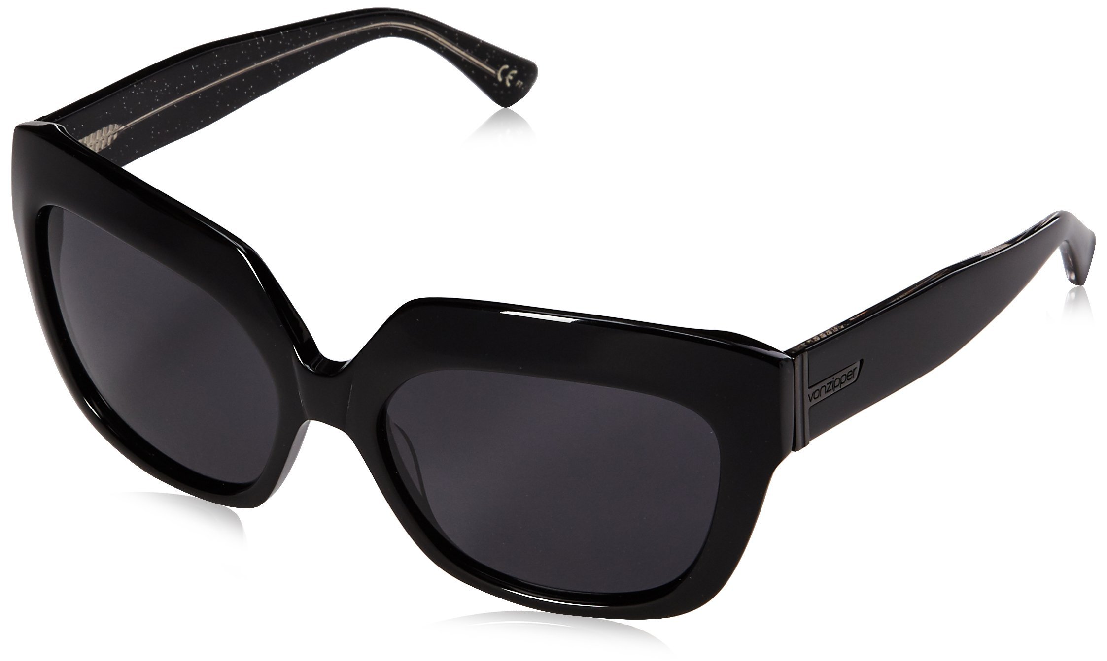 VonZipper Women's Poly Cateye Sunglasses - UV Protection Fashion Shades for Women, Retro Cat Eye Glasses for Driving, Beach & Outdoor Activities