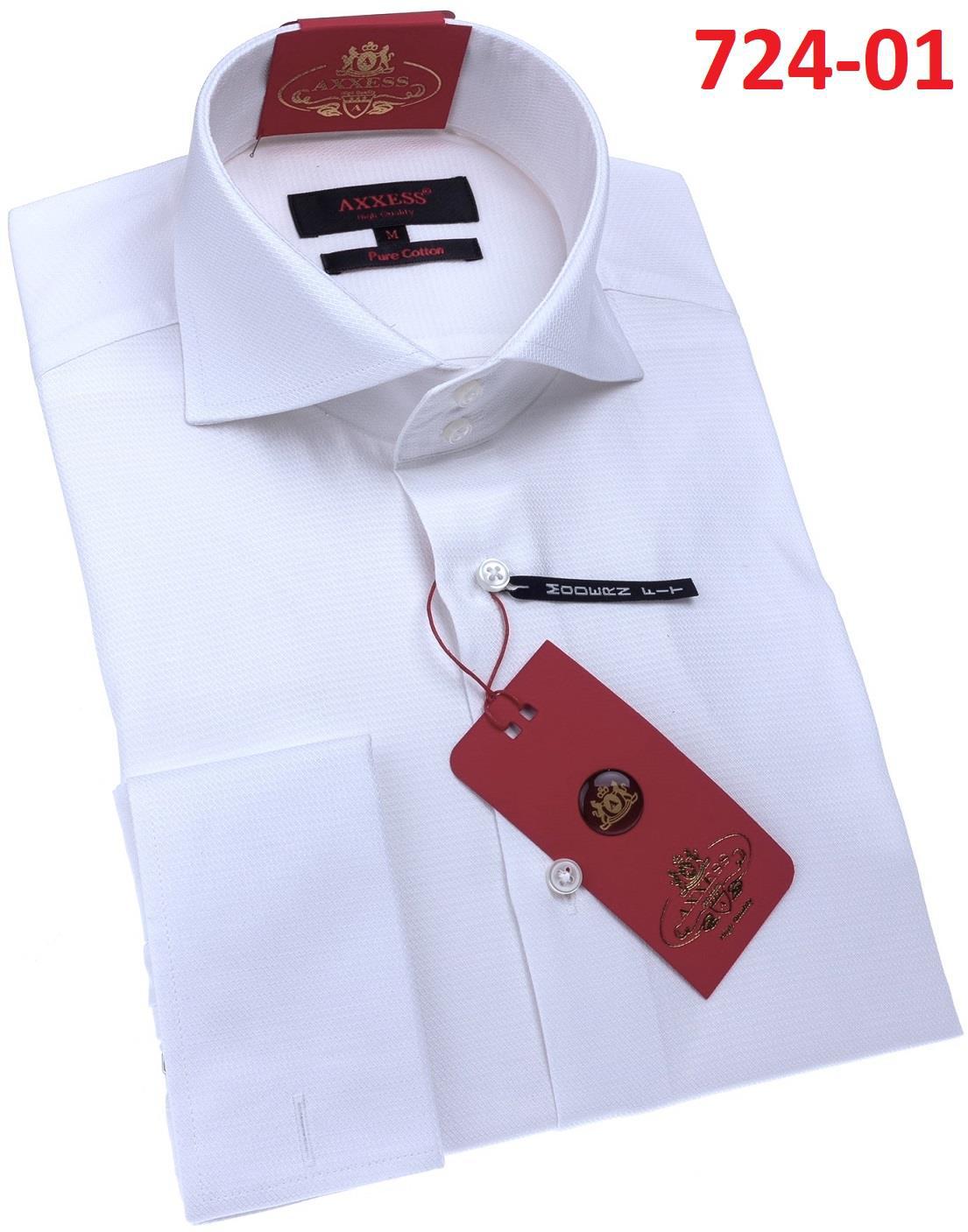 Axxess Modern Fit Shirt 724 01 - Premium Comfort Stretch Dress Shirt for Men | Business Casual & Office Wear | Perfect for Work, Meetings & Formal Events