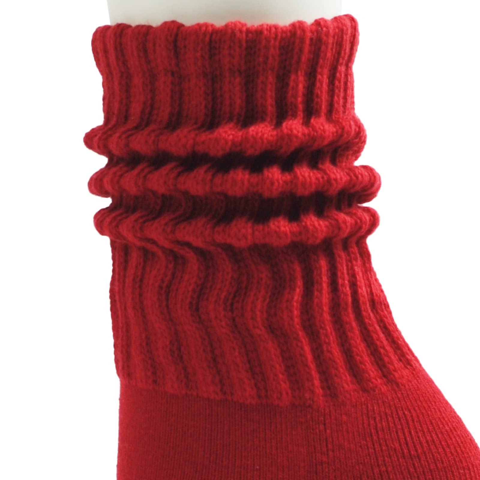 Intgoodluckycc Women's Slouch Scrunch Socks - High Tube Socks for Casual Wear, Fashion Outfits & Everyday Comfort