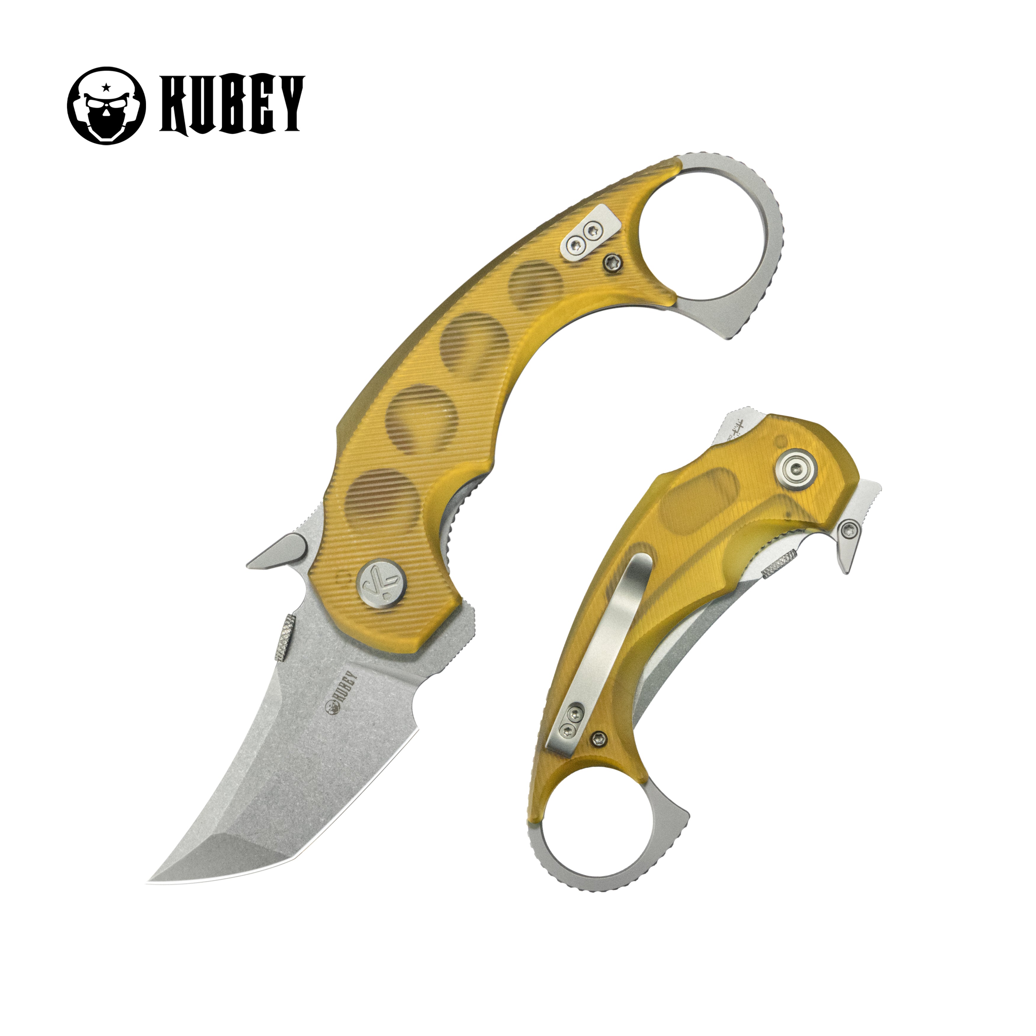 Kubey KU439C Tanto Karambit Folding Knife - 2.52