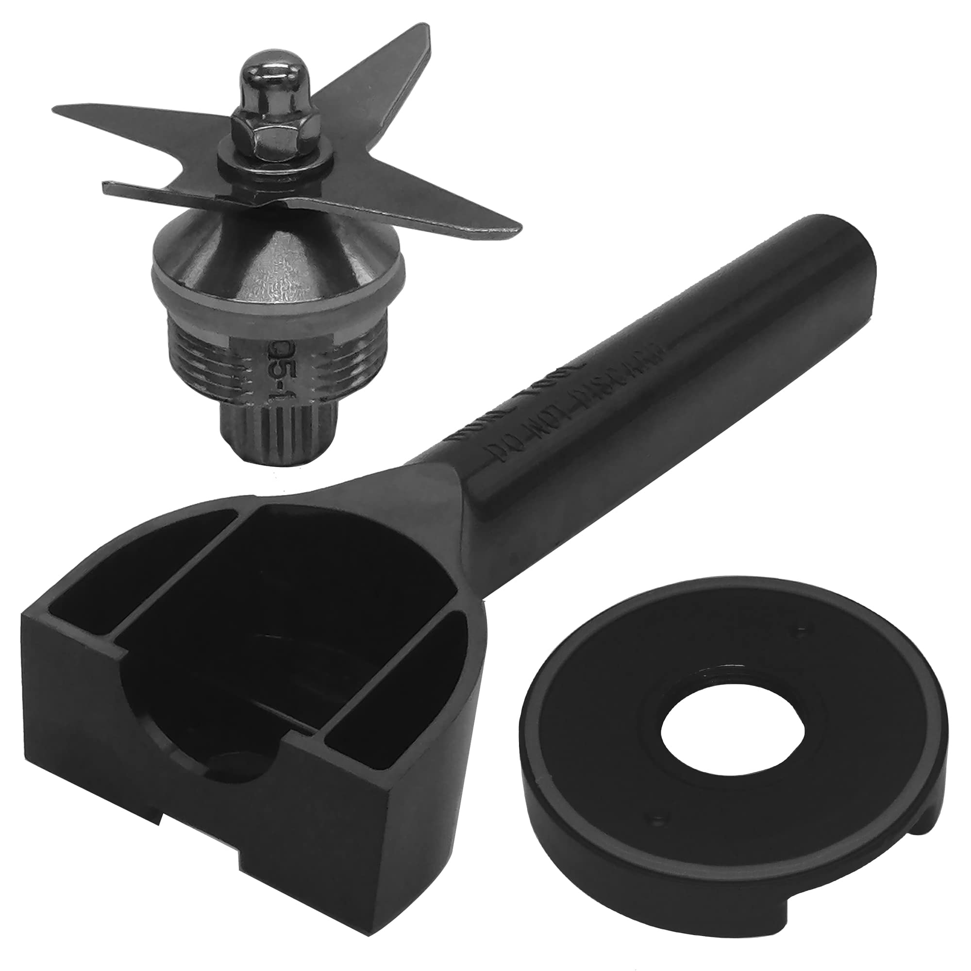 Vitamix Blender Replacement Parts - 104675 Wet Blade & 000836 Heavy Retainer Nut with O-Ring & Removal Tool - Compatible with 500, 4500, 5000, 5200, 5500, 6300, E310, VM0102, VM0103, VM0104, VM0197 Models - Perfect for Smoothies, Soups & Food Processing