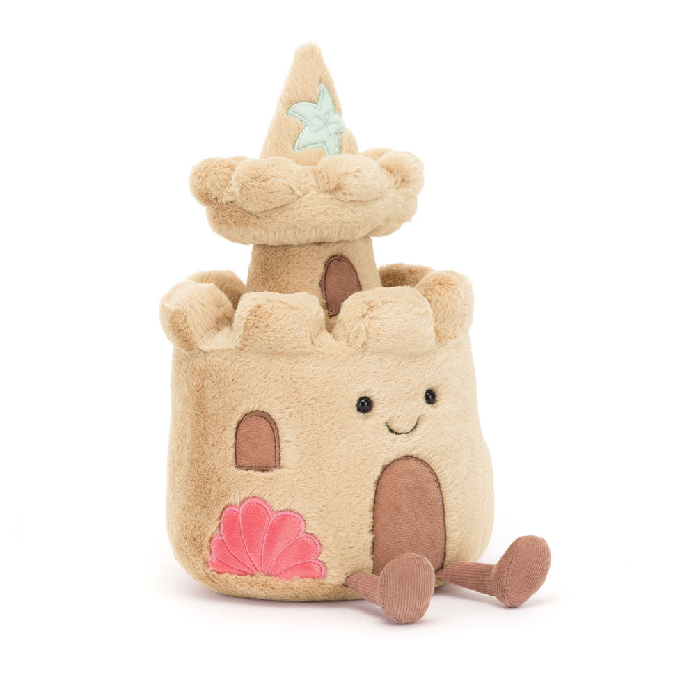 Amuseables Sandcastle - Fun & Cute Plush Toy for Kids, Beach & Summer Decor - Perfect for Gifts, Playtime & Home Decoration