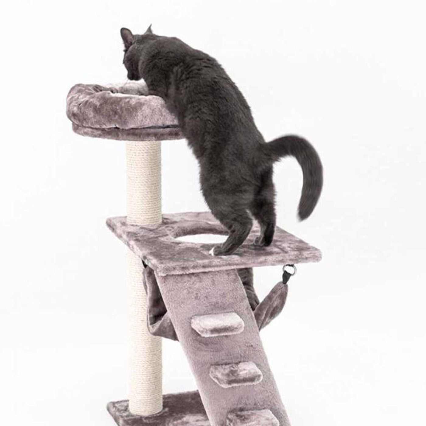 Little Rebels Seattle 89cm Cat Tree with Scratching Posts & Perches - Premium Cat Climbing Tower for Indoor Cats - Perfect for Small Spaces & Playtime