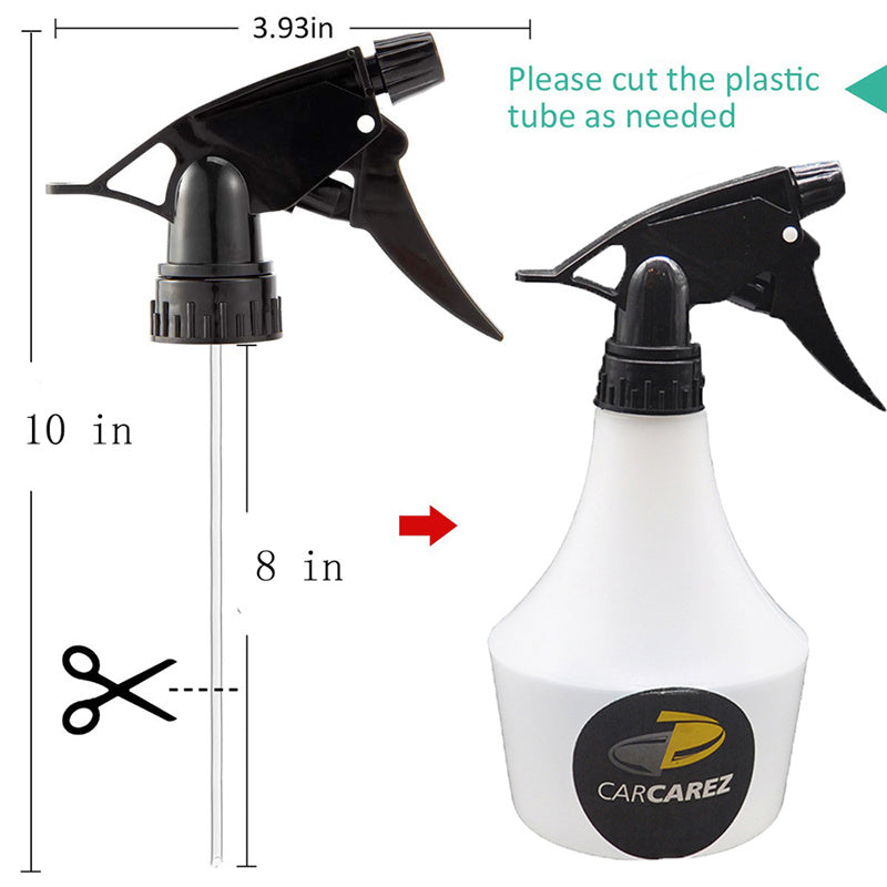 Premium Trigger Sprayer with 16oz Glass Bottle (Pack of 3) - Perfect for Cleaning, Gardening & DIY Home Solutions