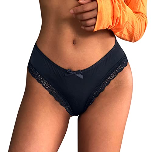 Sexy Women's Lace Underwear Set - 3PC Bikini Briefs with Hollow Out & Crochet Lace Design, Comfortable Thong & G-String Panties for Women | Perfect for Date Night, Lingerie Gift & Special Occasions