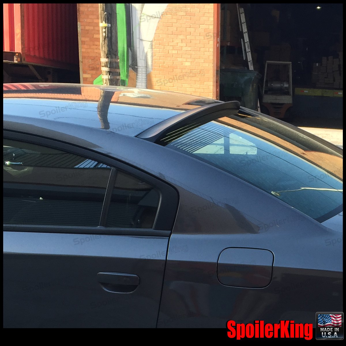 Spoiler King XL Roof Spoiler (380R) - Compatible with Dodge Charger 2011-2014 | Rear Wing for Enhanced Aerodynamics & Sporty Style | Perfect for Car Enthusiasts & Performance Upgrades