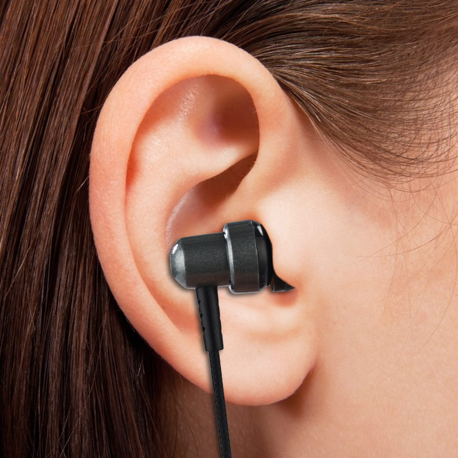 Rianpesn Noise Cancelling In-Ear Headphones with Stereo Bass - High-Quality Earbuds for iPhone, Android, Laptop & Chromebook | Perfect for Commuting, Workouts & Online Classes