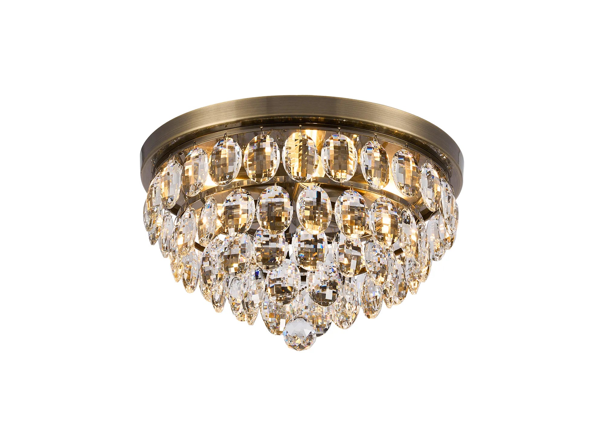 Consten Flush Ceiling Light Fixture with E14 Socket - Perfect for Bedroom, Hallway & Small Space Lighting