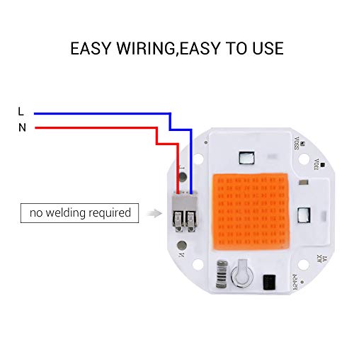 Fengyan LED COB Grow Light - 20W 30W 50W Full Spectrum Plant Light for Indoor Gardening, Hydroponics & Greenhouses | AC 110V-220V Phyto Lamp for Grow Tents, Street Lighting & Landscape Illumination
