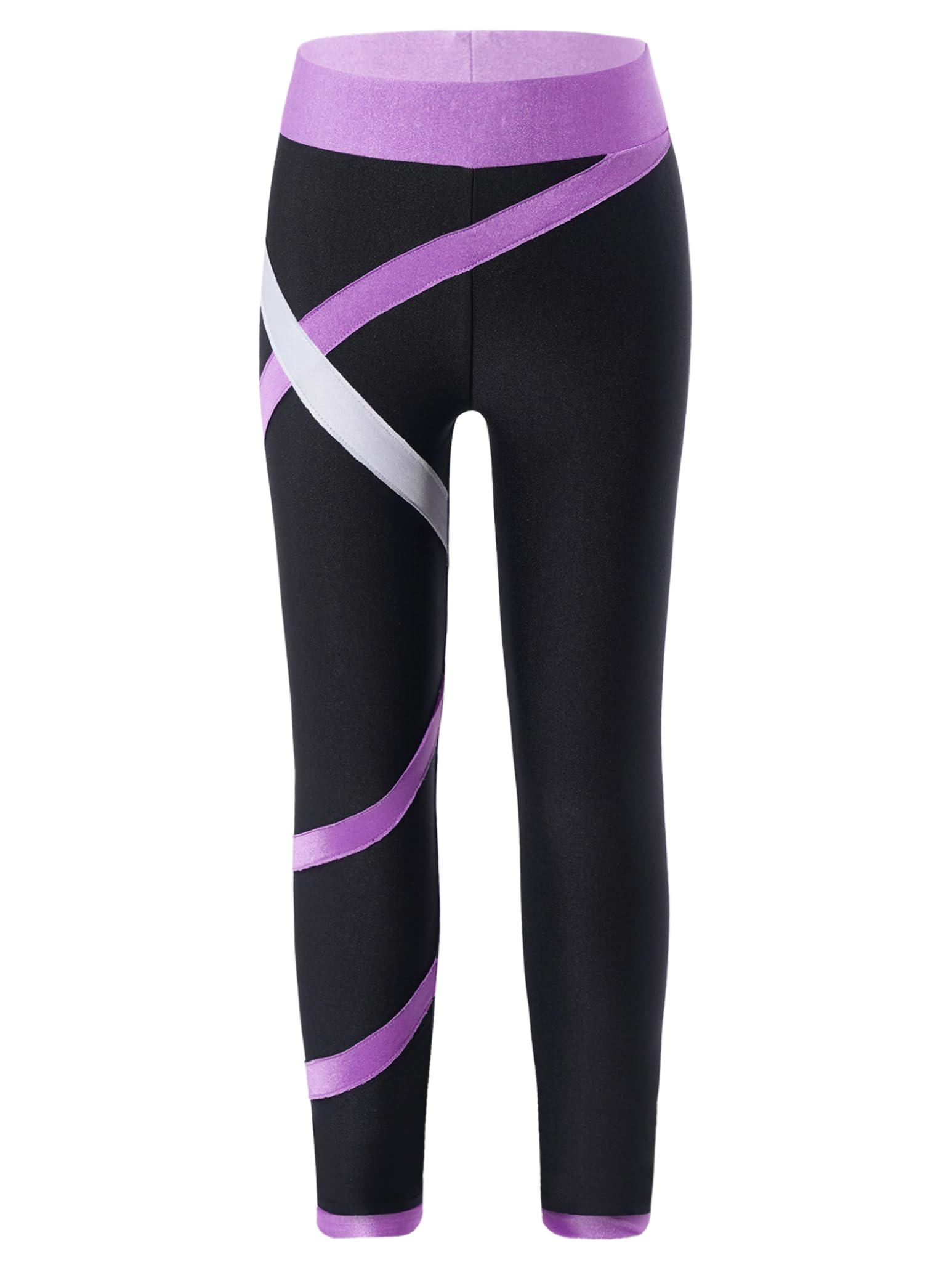 Girls 2-Piece Dance Outfit Set - Sports Bra & Athletic Leggings - Gymnastics Tracksuit for Kids - Perfect for Dance Class, Yoga & Fitness Training
