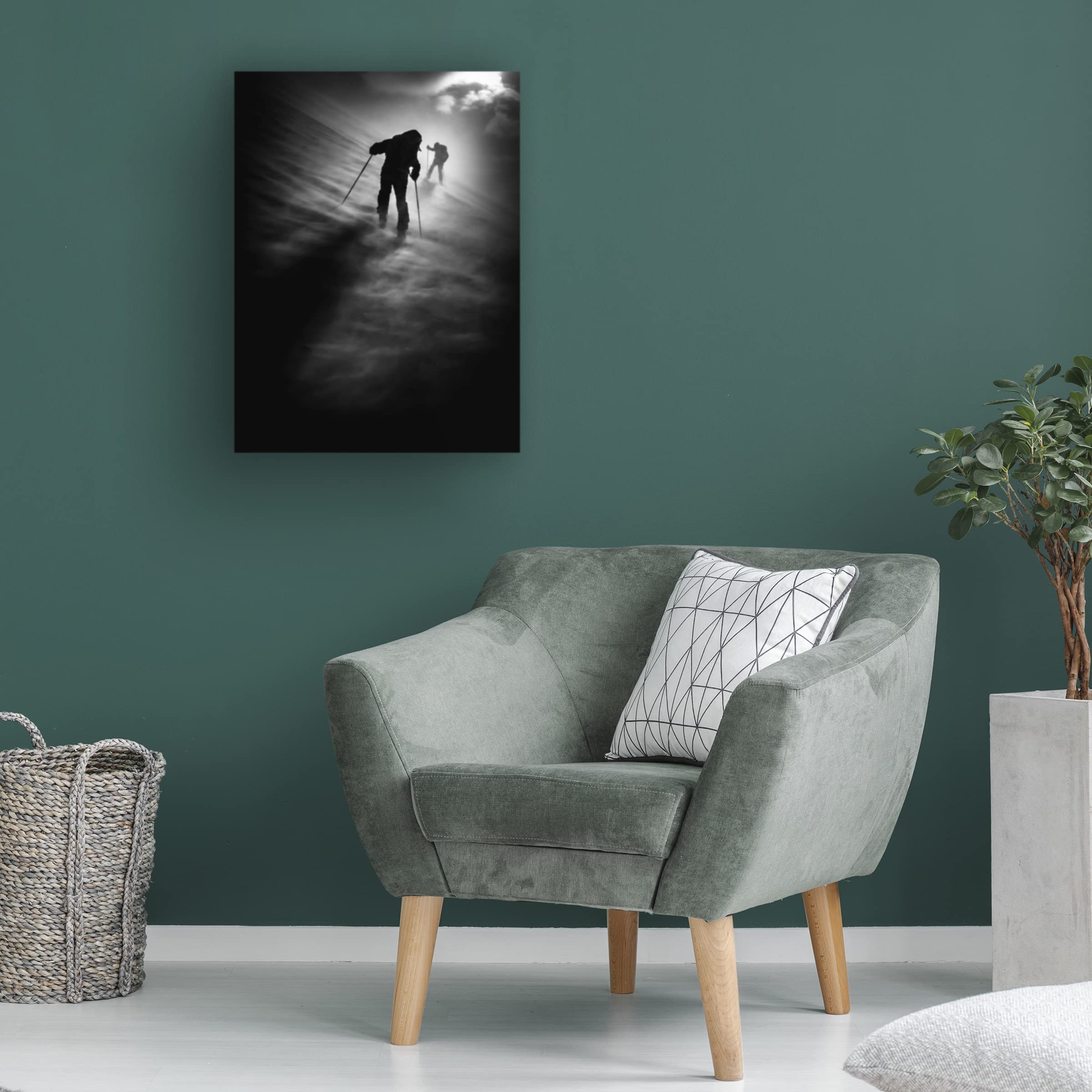 Trademark Fine Art 'Wind Resistance' Canvas Wall Art by Sandi Bertoncelj - Modern Abstract Painting for Living Room, Bedroom & Office Decor