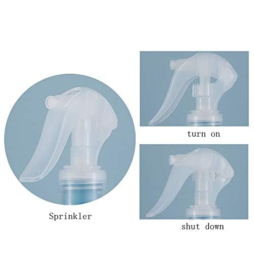 KIRA 250ML Clear Fine Mist Spray Bottle - 2 Pack, Durable Refillable Plastic Travel Atomizer for Cleaning, Gardening, Beauty & Hair Care | Portable for Home, Salon & Outdoor Use