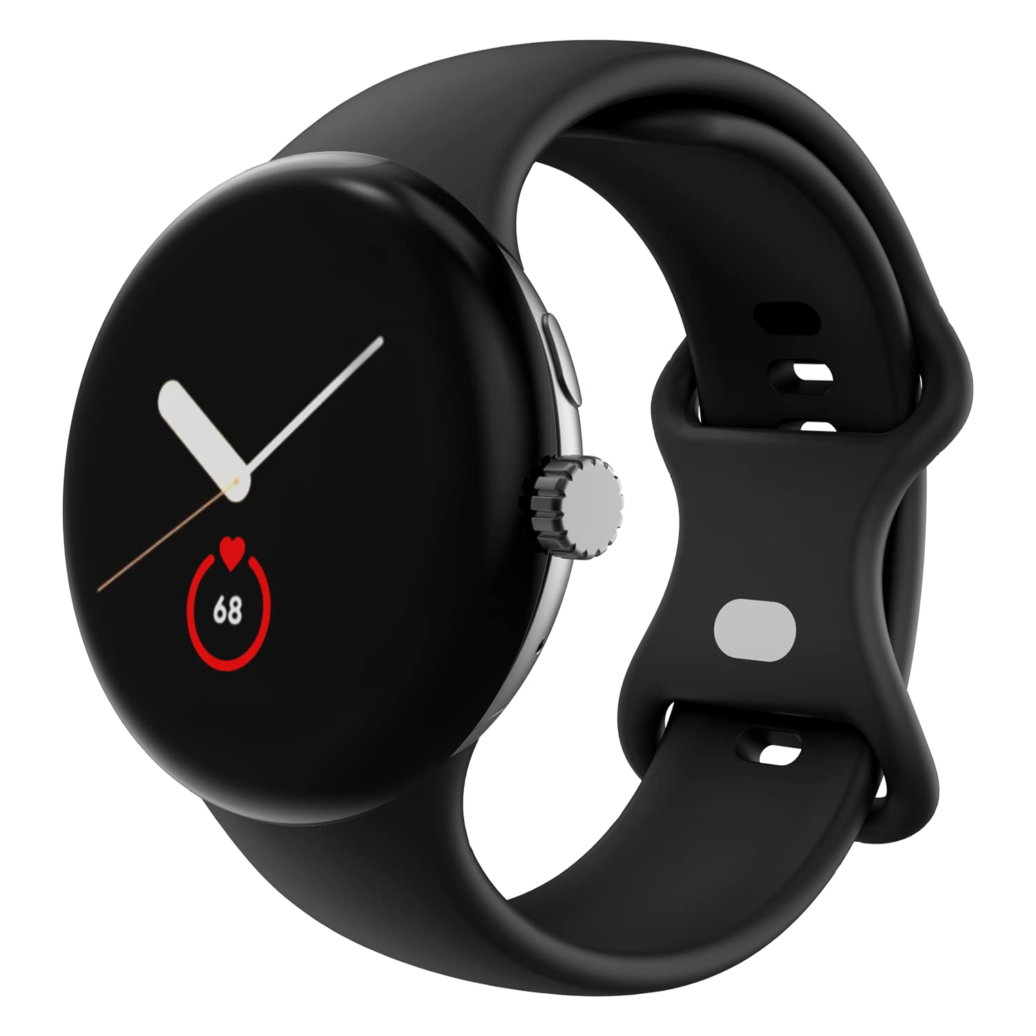 OVERSTEP Compatible with Google Pixel Watch 3/2 Band 41mm - Soft Silicone Replacement Strap with Metal Buckle for Women & Men - Perfect for Workouts, Daily Wear & Smartwatch Accessories
