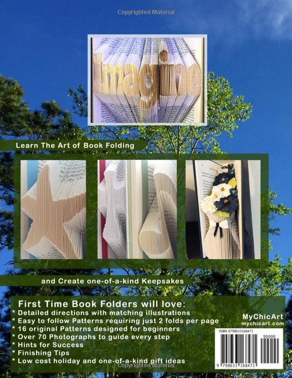 Book Folding for Beginners: Step-by-Step Guide with 20+ Creative Patterns - DIY Book Art Projects for Home Decor, Gifts & Craft Lovers