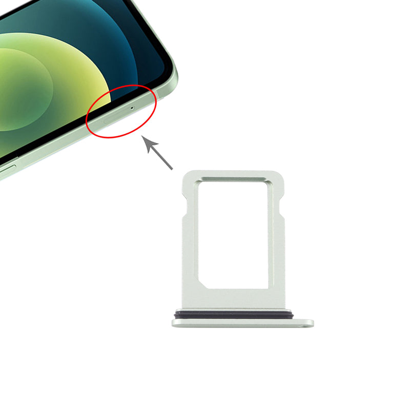 Original iPhone 12 Mini SIM Tray Replacement - Genuine OEM Part - Easy DIY Installation for AT&T Verizon T-Mobile - Fix Broken or Lost SIM Card Tray - Perfect for Travelers & Phone Repair Shops