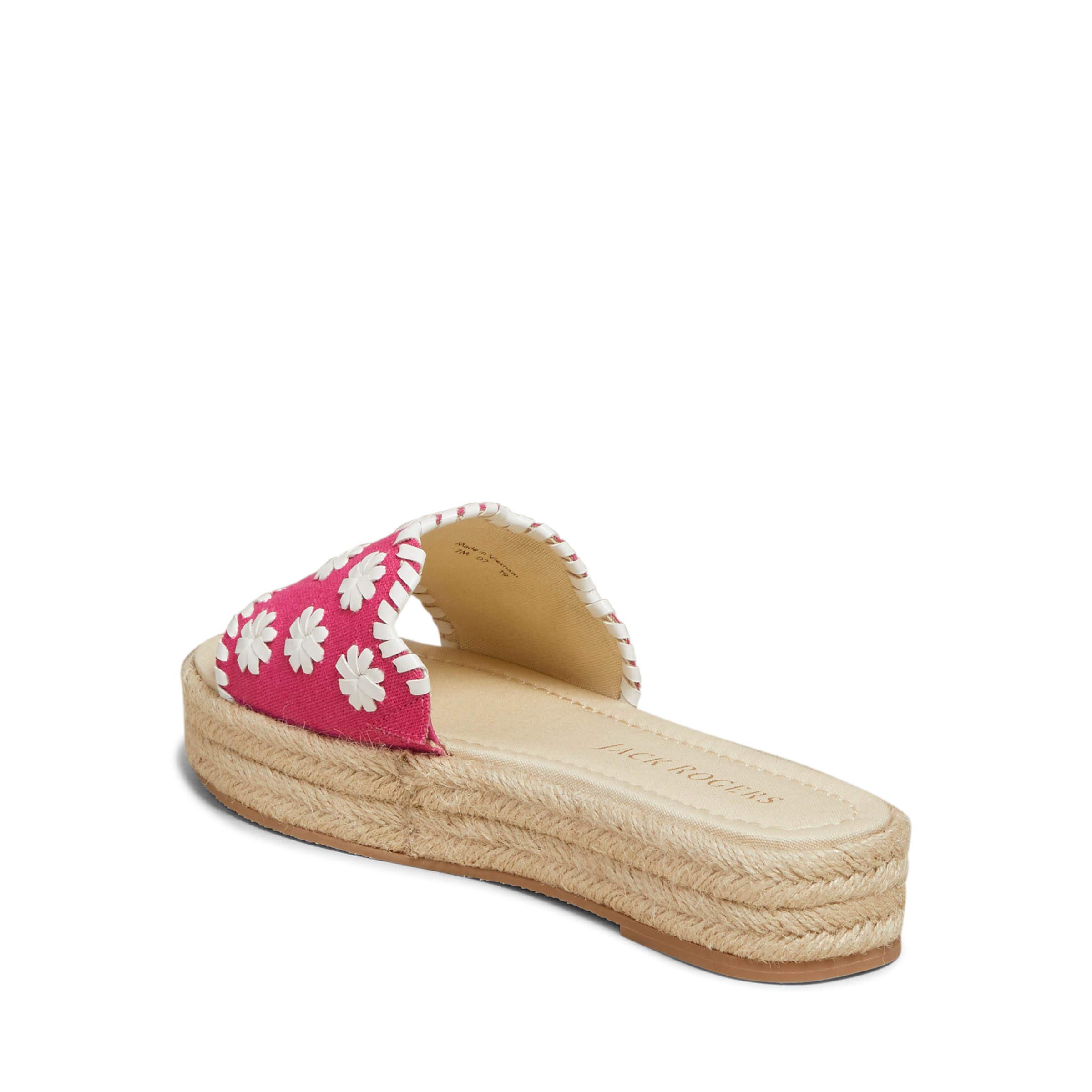 Jack Rogers Palmer Slide Espadrille Sandals - Women's Comfortable Summer Casual Shoes with Jute Sole | Perfect for Beach, Vacation & Everyday Wear