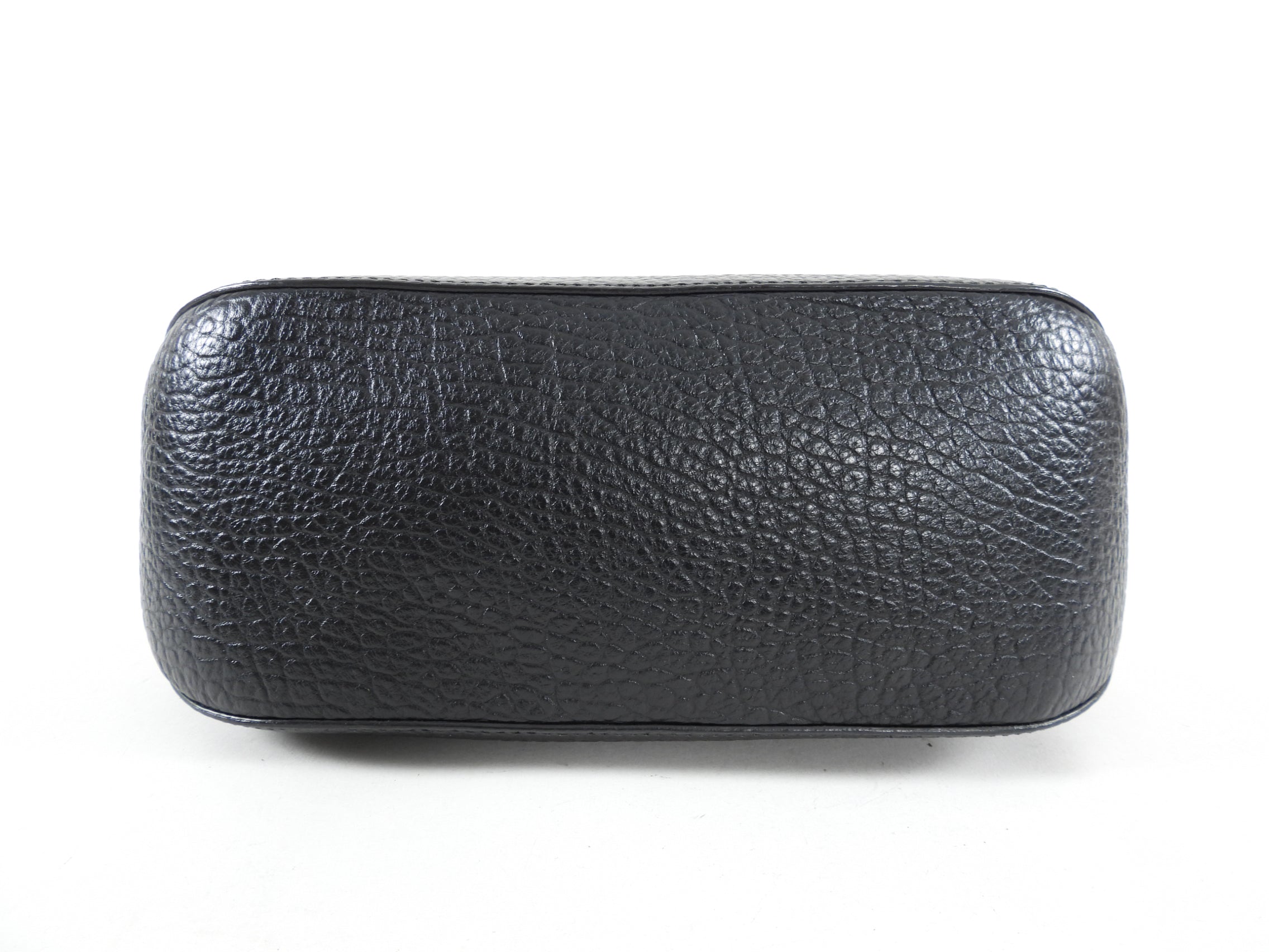 Burberry Black Grained Leather Orchard Two-Way Handbag | Crossbody & Shoulder Bag for Women | Perfect for Work, Travel & Everyday Use