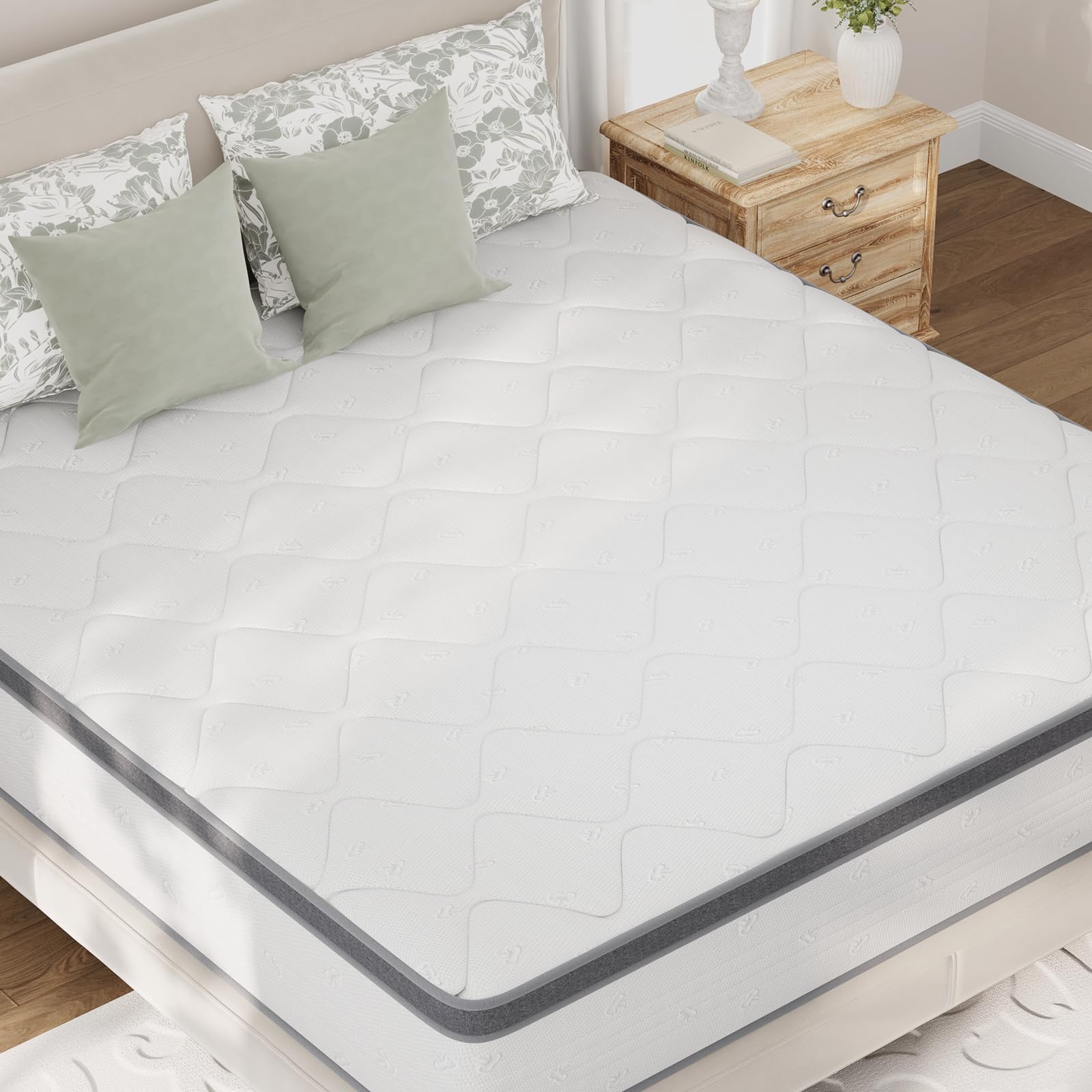 Novilla 14 Inch King Size Hybrid Mattress in a Box - Cooling Gel Memory Foam & Pocket Springs for Body Support & Pressure Relief - Medium Soft Feel - Perfect for Back, Side & Stomach Sleepers - Bedroom, Guest Room & Apartment Use