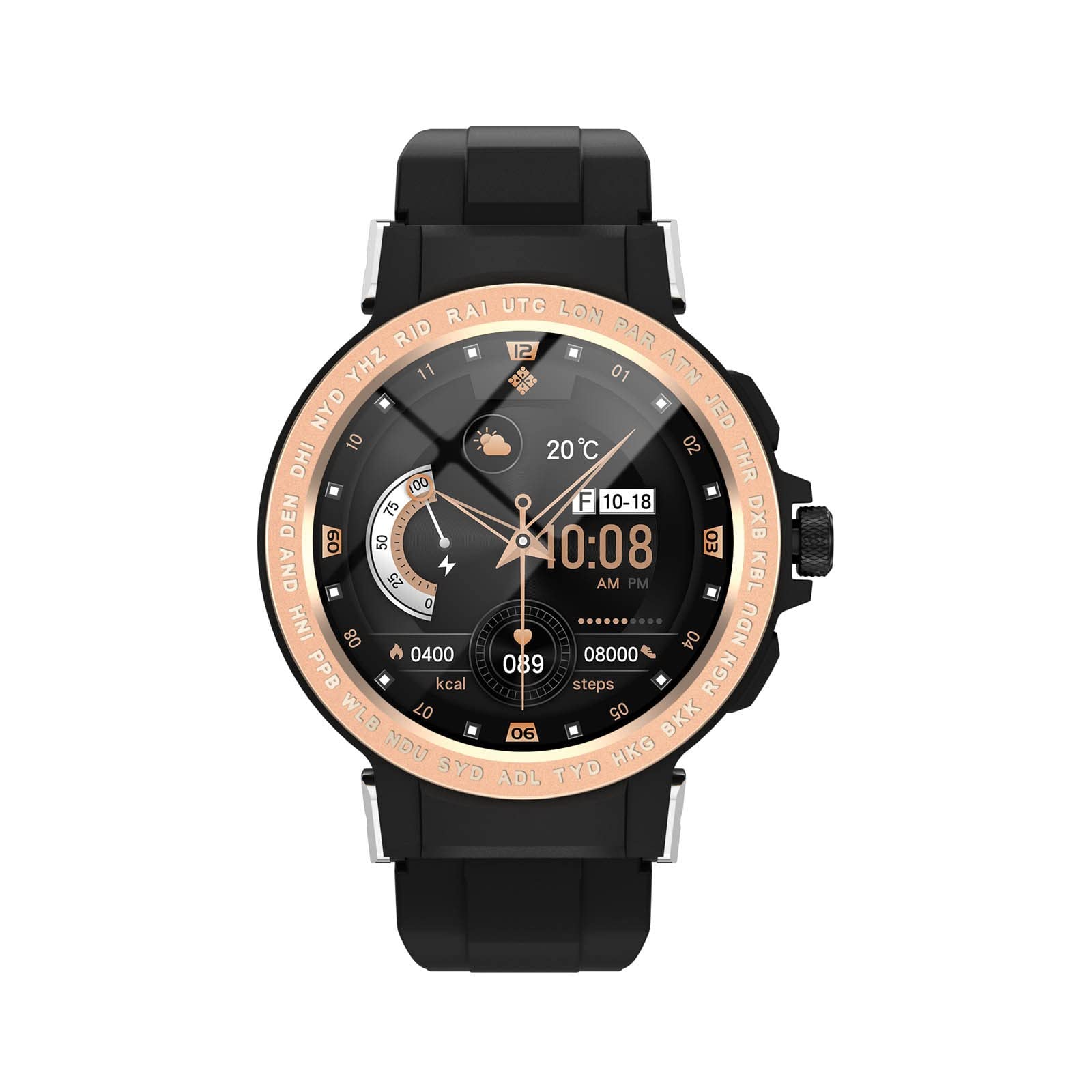 Comigeewa E19 Smart Watch for Men - Multi-Sport Fitness Tracker with Health Monitoring, Compatible with iOS & Android (EK9 Model) | Perfect for Running, Swimming, Gym Workouts & Daily Activity Tracking