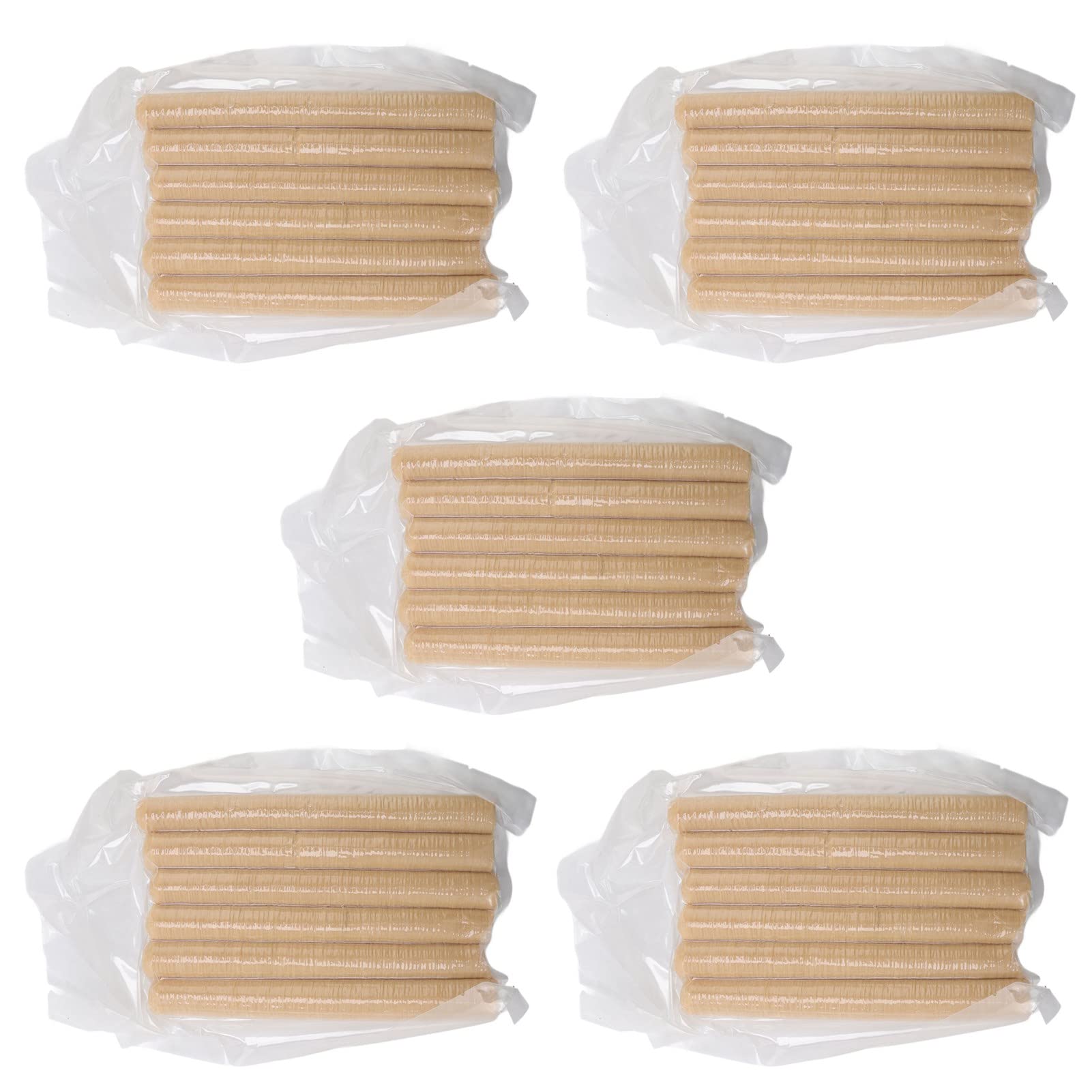 Premium Collagen Protein Casings for Sausage Making - 5 Bags (Easy Storage) - Perfect for Home Kitchen, BBQ Parties & Charcuterie Boards