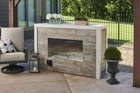 60-Inch Linear Ready-to-Finish Fireplace by The Outdoor Greatroom Company - RLFP 60DNG - Modern Indoor/Outdoor Electric Fireplace for Patio, Deck & Living Room