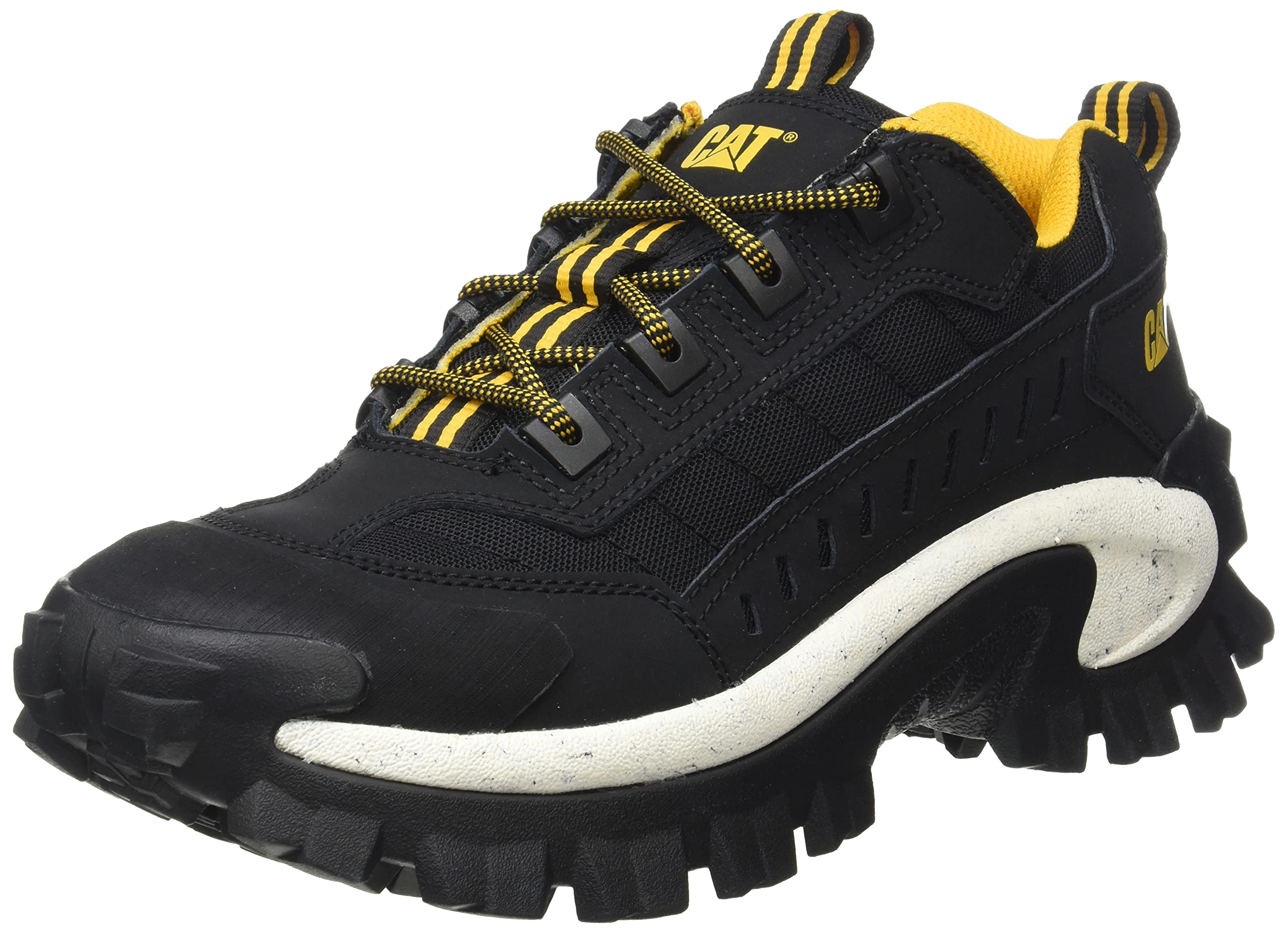 Cat Footwear Unisex Intruder Sneaker - Black/Black - Men's Size 6 US | Durable Work Shoes for Construction, Hiking & Outdoor Activities
